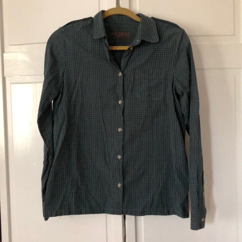 APC Madras plaid button down
